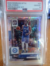 2022-23 Donruss Optic #27 Joel Embiid Premium Box Set # 88/249 PSA 10