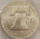 1955 Franklin Half Dollar “Bugs Bunny” • PCGS MS64 • United States Silver Coin