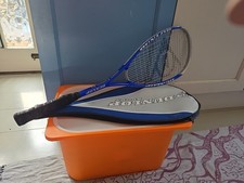 Dunlop Max Comp Ti squash racket with accompanying case.
