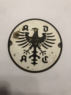 Historische ADAC Kühlerplakette – Emailliert – Oldtimer Zubehör – Vintage