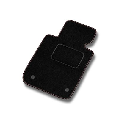 CH09-1 1stk Autoteppich Velour STREAK Braun für Chevrolet Malibu V 2018-2024 nac