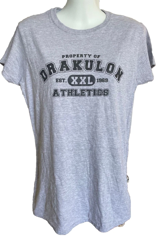Camiseta deportiva para hombre Vampirella Drakulon gris X-grande XL vampiro nueva como nueva Foto 2 de 2