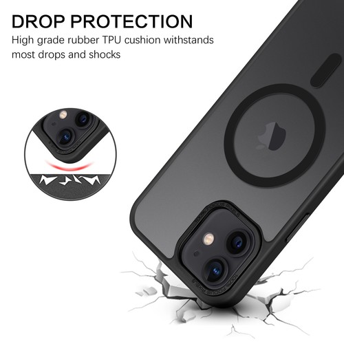 For iPhone 12 & 12 Pro Case MagSafe Magnetic Translucent Matte Shockproof Cover - Bild 3 von 24