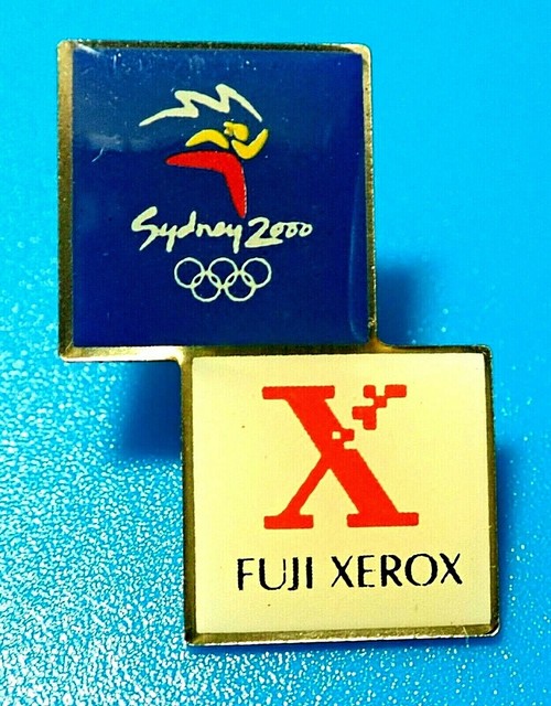 RARE FUJI XEROX "BLUE LOGO" 2000 SYDNEY OLYMPIC GAME PIN AUSTRALIA 2024 MEDIA RARE FUJI XEROX "BLUE LOGO" 2000 SYDNEY OLYMPIC GAME PIN AUSTRALIA 2024 MEDIA
