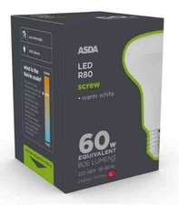 NOWOŚĆ W PUDEŁKU ASDA LED R80 Duża żarówka śrubowa - ciepła biel