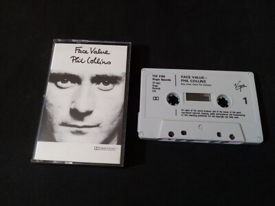 PHIL COLLINS FACE VALUE  1981  MC MUSIC TAPE VIRGIN  TCV 2185  *