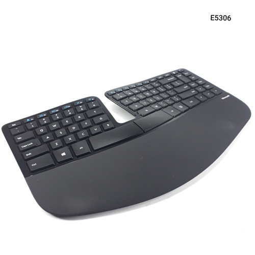 Microsoft 1559 Sculpt Ergonomic Keyboard Black w/o USB Dongle For Parts E5306