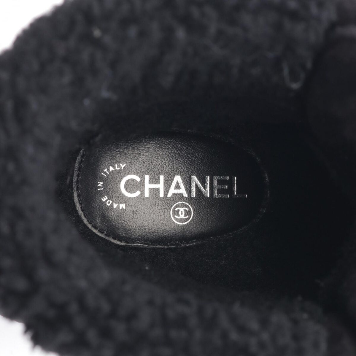 CHANEL Matelasse short lace-up boots #36C G37813 Suede Boa CHANEL Matelasse short lace-up boots #36C G37813 Suede Boa