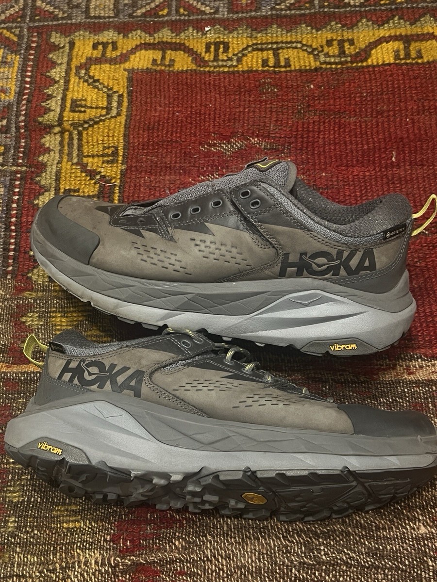Size 10 Hoka One One HOKA Kaha GTX Low Charcoal Grey Green Sheen
