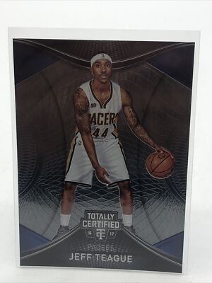 2016-17 Totally Certified Indiana Pacers Basketball Card #17 Jeff Teague 