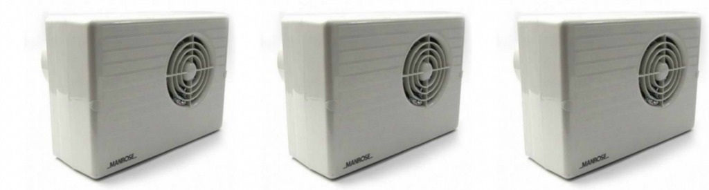 4 x Manrose CF200T Centrifugal Bathroom Extractor Fans with run on Timer - 4"" - Image 5