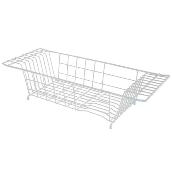 Over the Sink Metal Dish Drainer Drying Rack, 8 x 10 in.