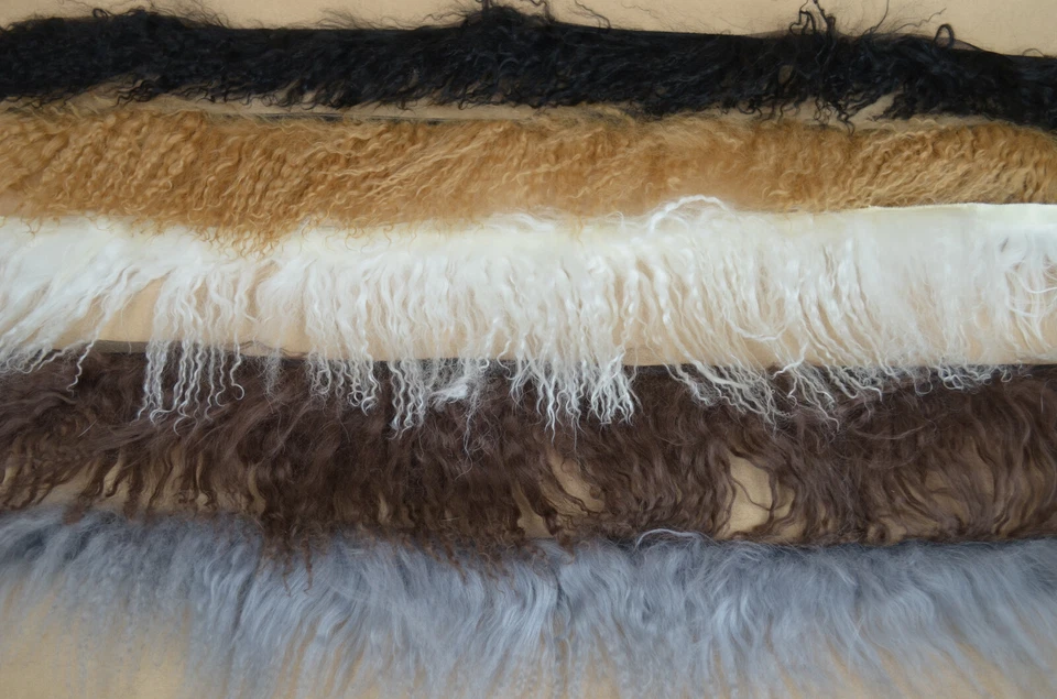 Tibetlamm Fellstreifen Fellborte Besatz Pelz Band Fell Paspel zum einnähen