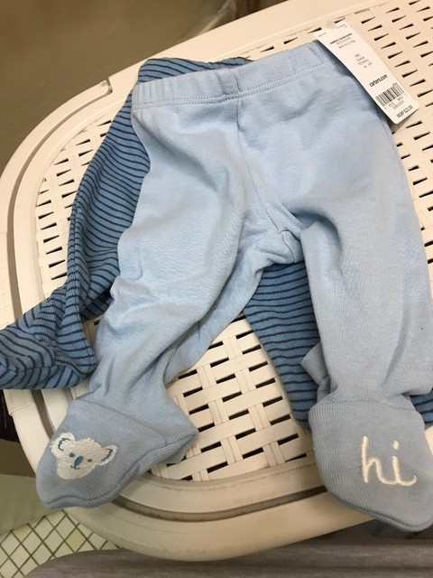 baby boy footed pants