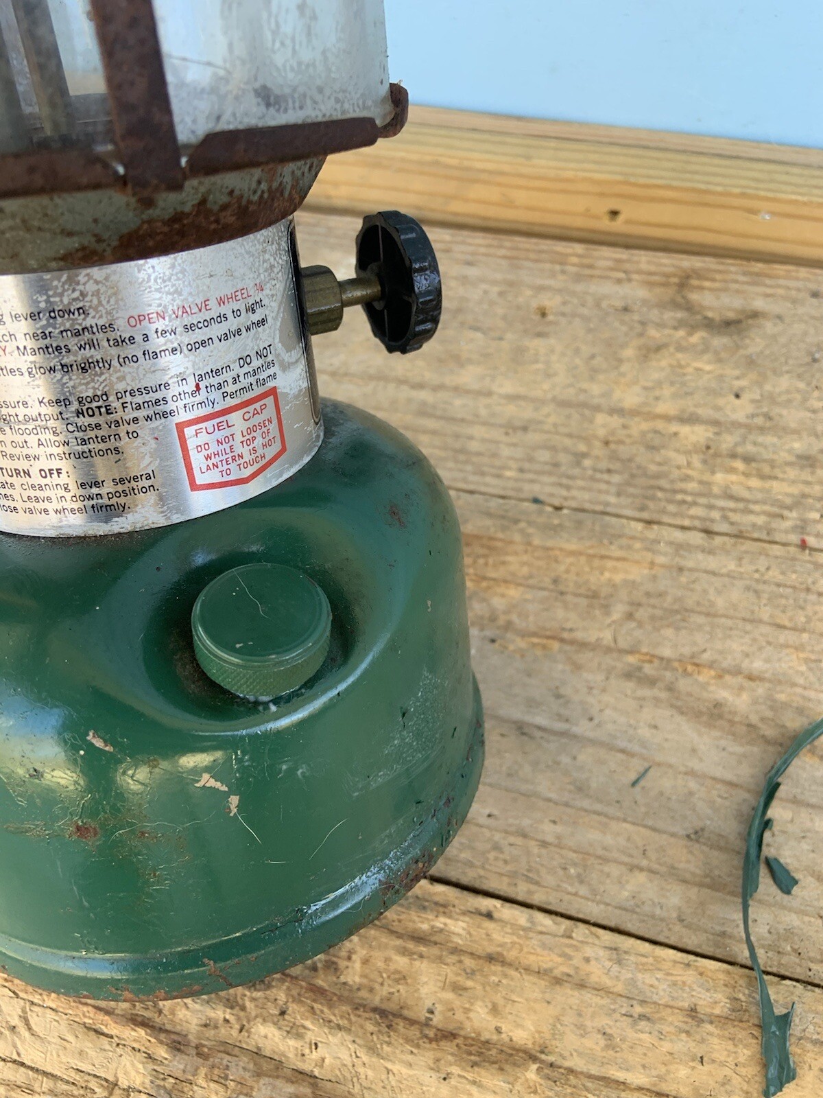 Vintage Coleman Green Lantern Dated 6/76 (Parts or Repair)-Estate Find