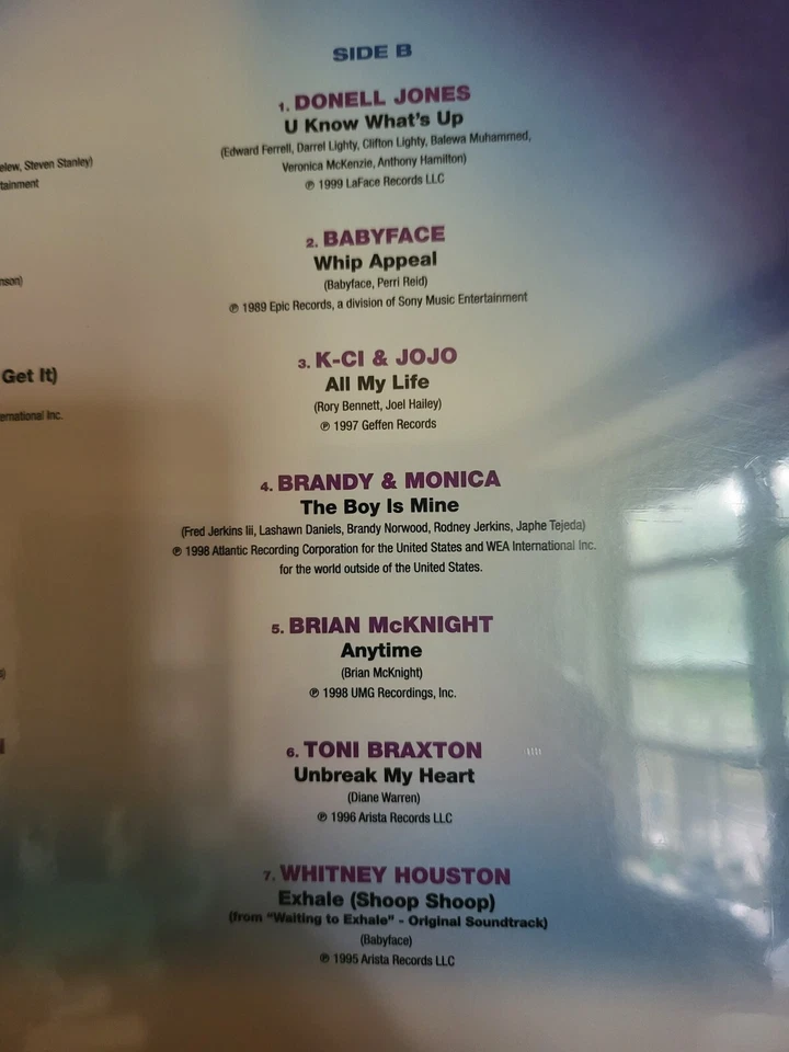 Now That’s What I Call Music! ‘90s R&B CRYSTAL CLEAR VINYL in Picture Cover MINT - Image 4 of 4