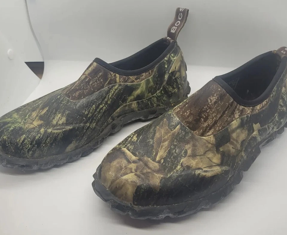 Bogs Men Size 7 Valley Walker Hunting Shoes Camo Waterproof Slip On Rubber Boots - Image 3 of 4