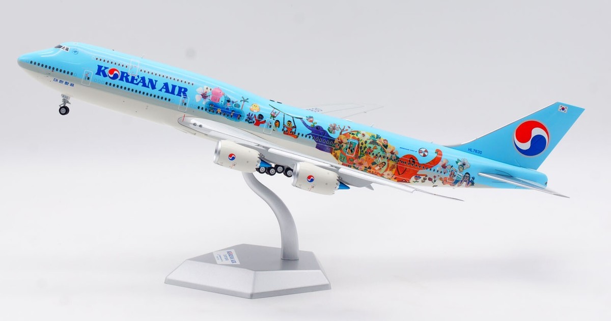 SQ Wings 1:200 大韓航空 B747-8I HL7630 SQ Wings 1:200 Korean Air Boeing B747-8 Diecast Aircraft