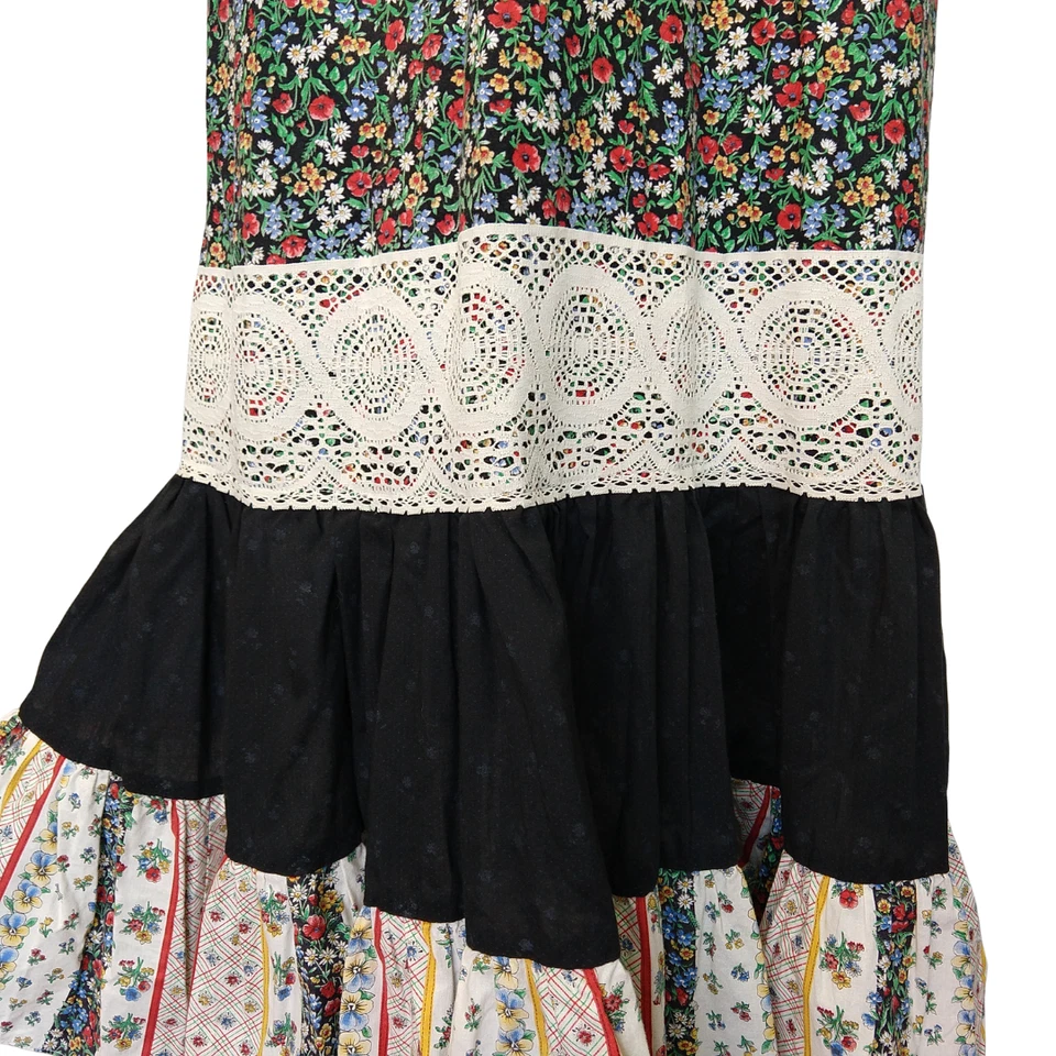 Vintage Gunne Sax Calico Floral Maxi Skirt Size XS Jessica's Gunnies 70s Prairie - Image 4 of 4