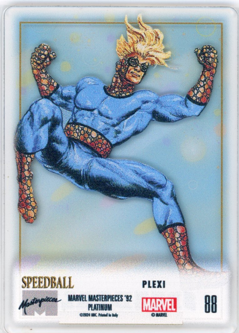 2024 Fleer マーベル サタナ シルバーパラレル　コレクションカード 2024 Marvel Masterpieces '92 Platinum PLEXI #88 Speedball | eBay