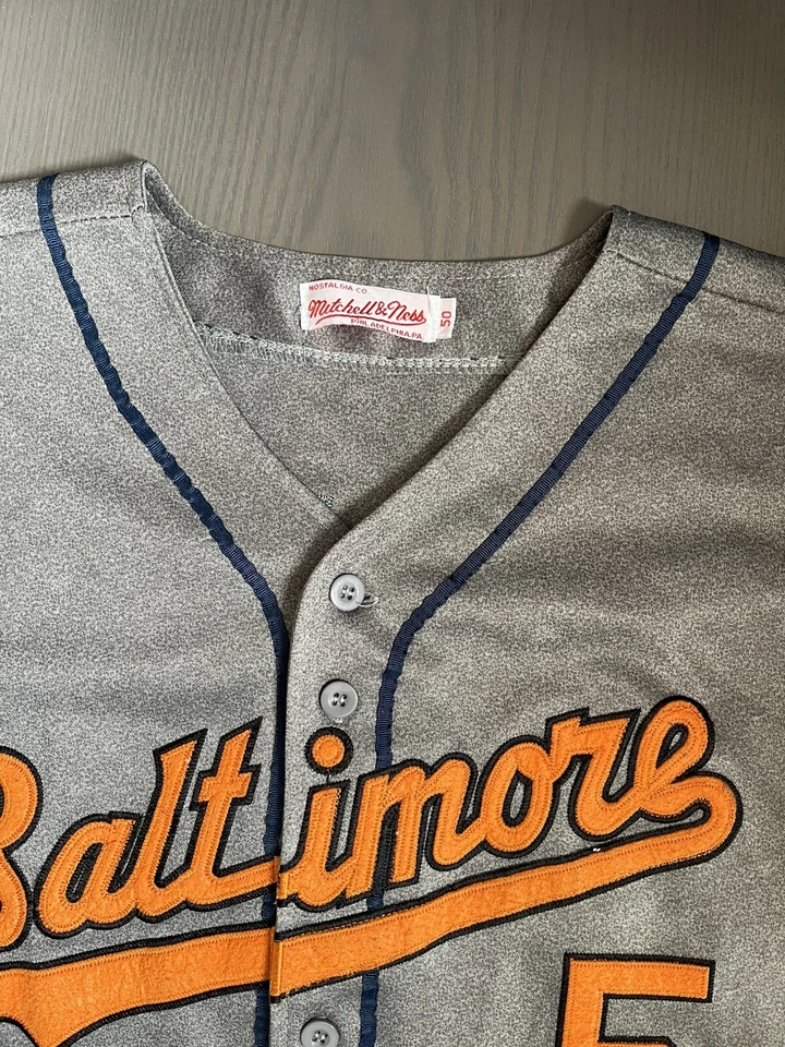 Camiseta deportiva 100 % auténtica Brooks Robinson Mitchell & Ness 1966 Orioles talla 50 L-XL Foto 4 de 4