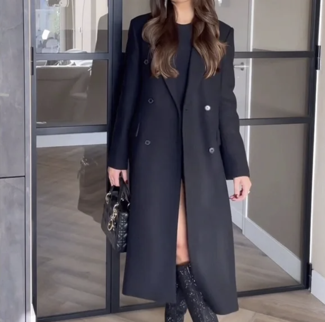 ZARA WOMEN NEW WOOL BLEND OVERSIZED COAT LIMITED EDITION 8421/823