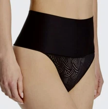 MAIDENFORM Cool Comfort Tame Your Tummy Lace Firm Control Thong Panty M XL 2XL