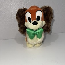Lady and the Tramp Vintage Lady Plush Dog with Green Bow Disney Store