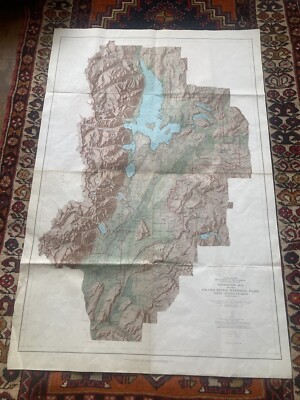 1965 topografische Karte des Grand Teton Nationalparks, Teton County-Wyoming