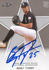 2020 Leaf Perfect Game National Showcase Brady Tygart #11 Silver Set IP Auto