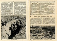 Westfront - Kaiser Wilhelm Frontbesucht im Sch&uuml;tzengraben Kriegsbericht von 1918