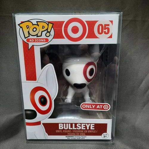 Funko Pop Ad Icons Bullseye #05 Target Exclusive Vinyl Fig 2016 Soft Protector