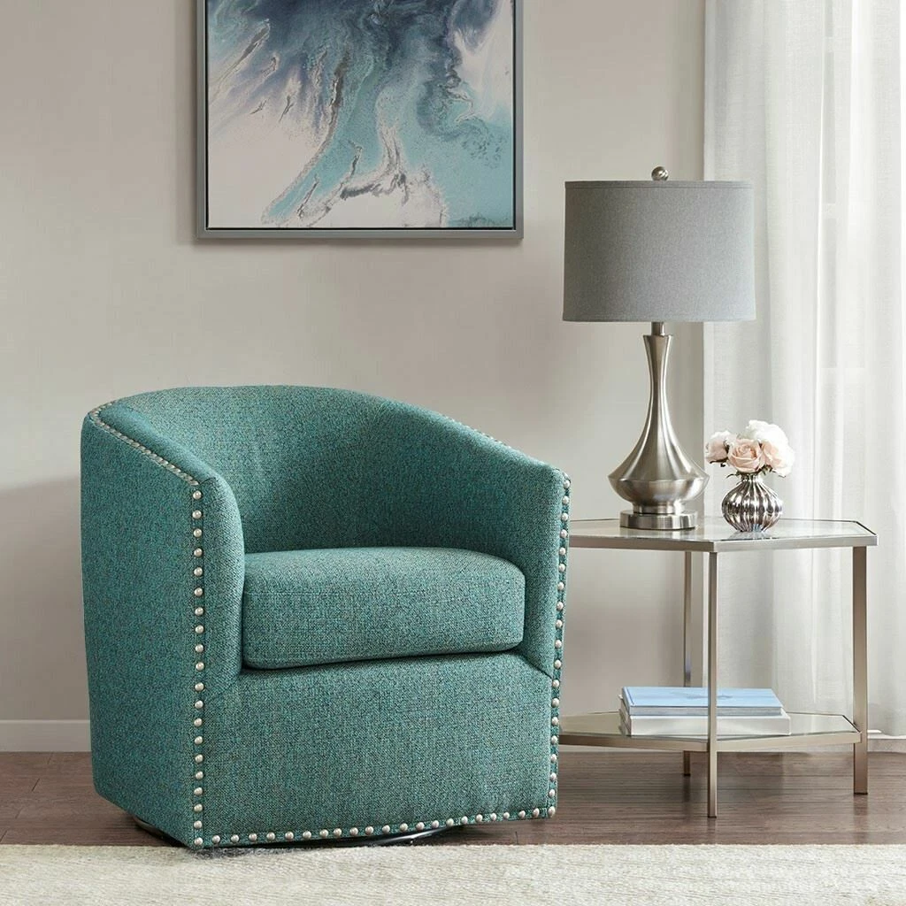 Teal barrel chair clearance