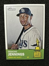 DESMOND JENNINGS #195 2012 Topps Heritage Baseball QTY Tampa Bay Rays