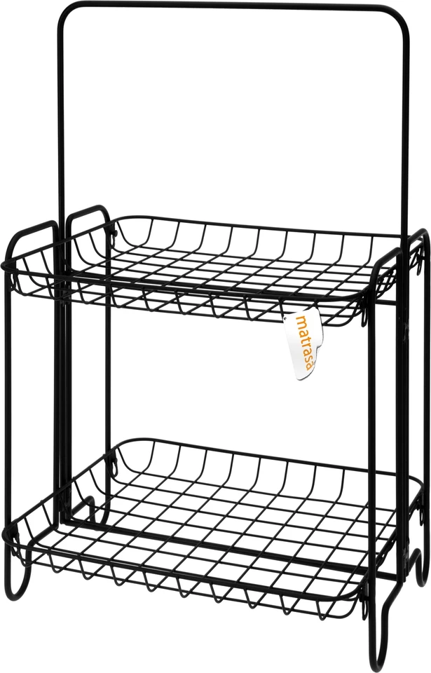 Korbregal mit zwei Ablagen  Korb Regal ideal für Küche Bad & Wohnzimmer 36x40x60 - Bild 1 von 1