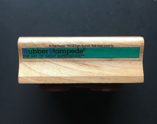 MOTHER AND CHILD SOLID ABSTRACT SYMBOL Rubber Stampede Wood Rubber Stamp - Picture 3 of 4