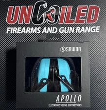 Savior Equipment Apollo Electronic Earmuffs for Shooting w/Gel Cups, 24dB Teal