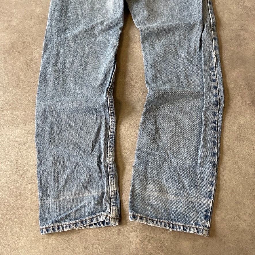 Levis 515 Denim Jeans Mens 29" Western Orange Tab Vintage Trousers, Blue image 9
