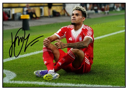 11292. Luis Diaz Signed Pictures (A4 Prints) Liverpool Bayern Munich Porto etc.