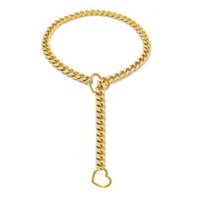 Ring Slip Chain Edelstahl Slipchain Halsband für Frauen Männer