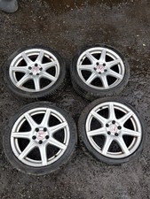 Honda Civic Type R FN2 7 Spoke 18” Alloys 5 Stud Set Of 4 2007-2011