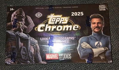 2025 Topps Chrome Marvel Studios Hobby Box - Sealed mit RE.