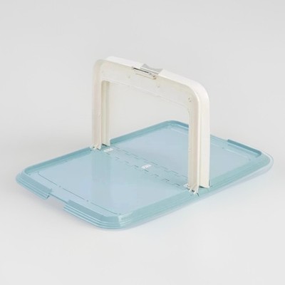 IRIS USA Neat N Dry Extra Large Pet Training Pad Holder Fits 23.5''x35.5'' Blue