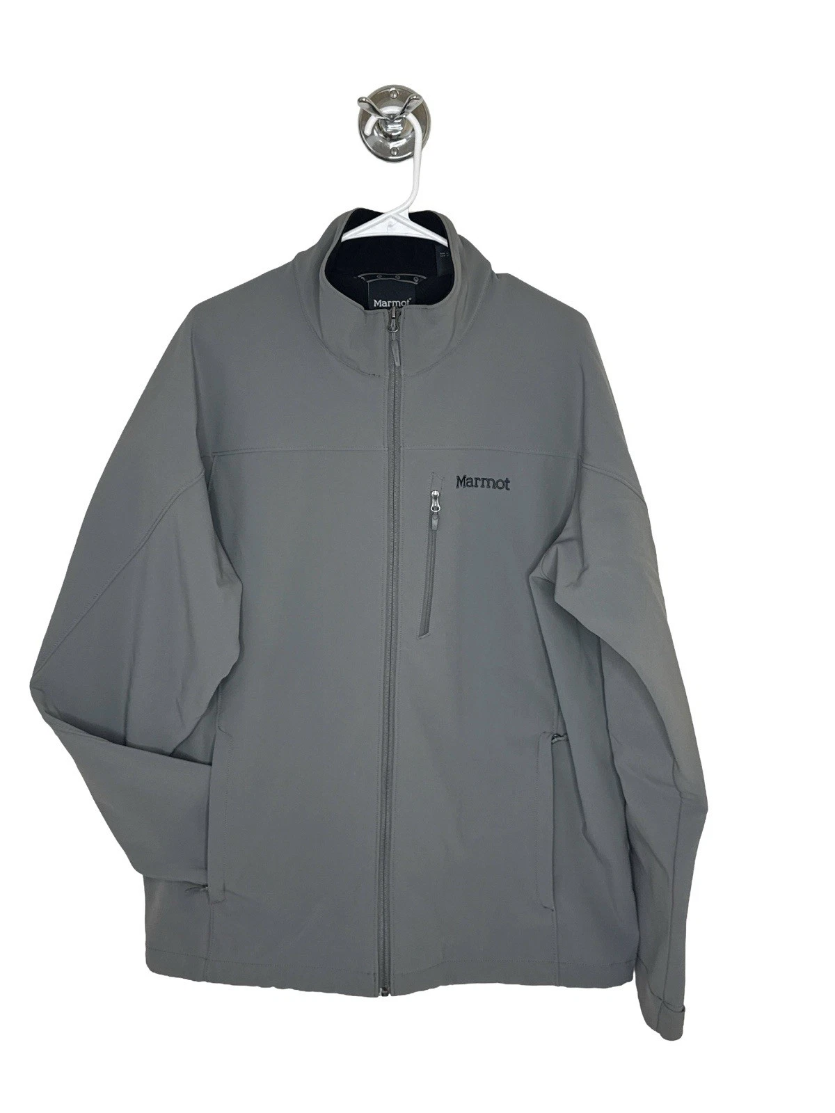 Marmot Men's Gorpcore Gray Softshell Altitude Hiking Jacket XL Zip Pockets Lined