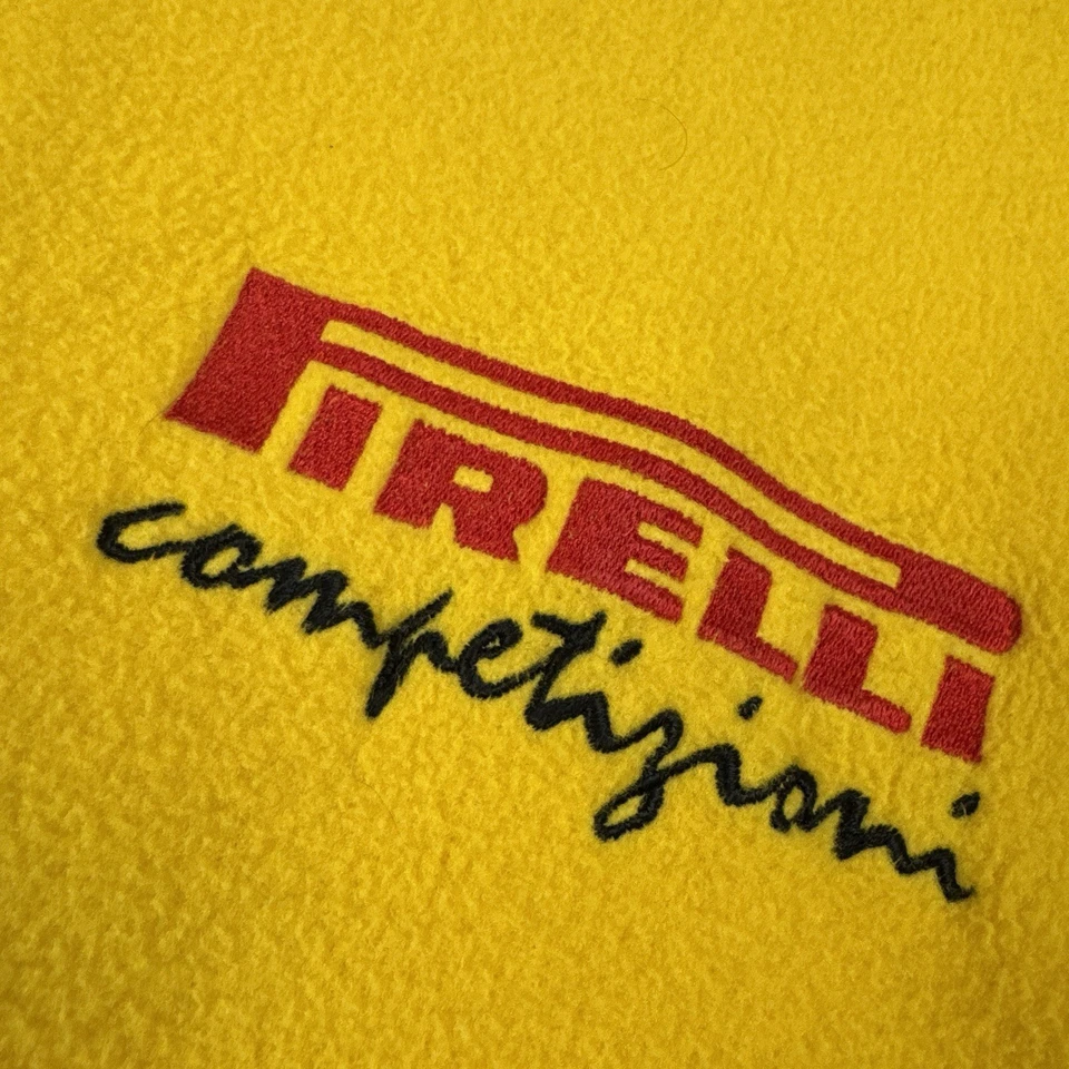 Винтажные шины 90-х Pirelli Compitizione флисовая куртка на молнии итальянские гонки F1 - Изображение 4 из 4
