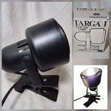 Rare Vintage 80s Interdesign Targa I Clip-on Lamp Black Retro Spotlight Clamps