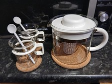 Image of Bodum Le Pot Teapot No.1 G. Jorgensen Tea Infuser & Stand 1 Litre & cups. New