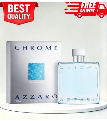 Azzaro Chrome For Mens Eau de Toilette 100ml/3.4oz Spray New In Box