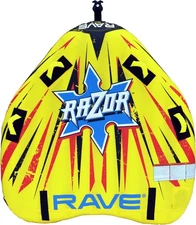 RAVE Sports Razor Inflatable Towable Tube, 1-2 Riders, Unique Skim-Fast... 