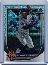 2025 Bowman Chrome Francisco Lindor #59 Mega Box Mojo Refractor